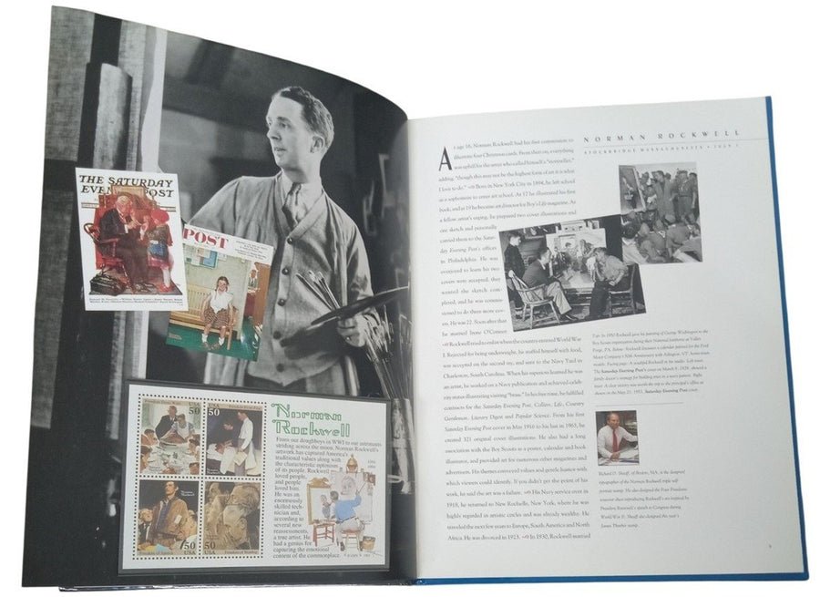 USPS 1994 Commemorative Stamp Collection Norman Rockwell Billie Holiday