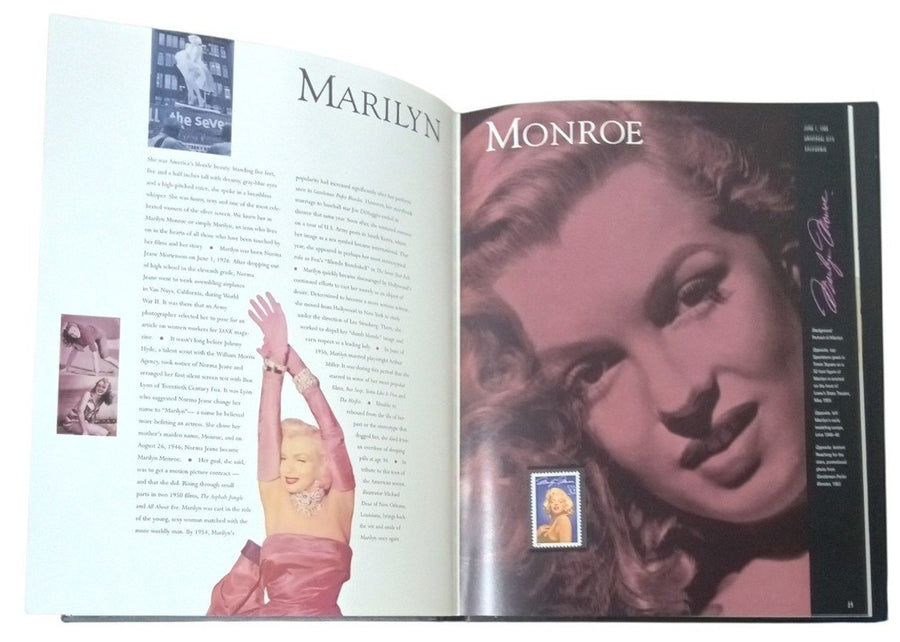 USPS 1995 Commemorative Stamp Collection Louis Armstrong Marilyn Monroe