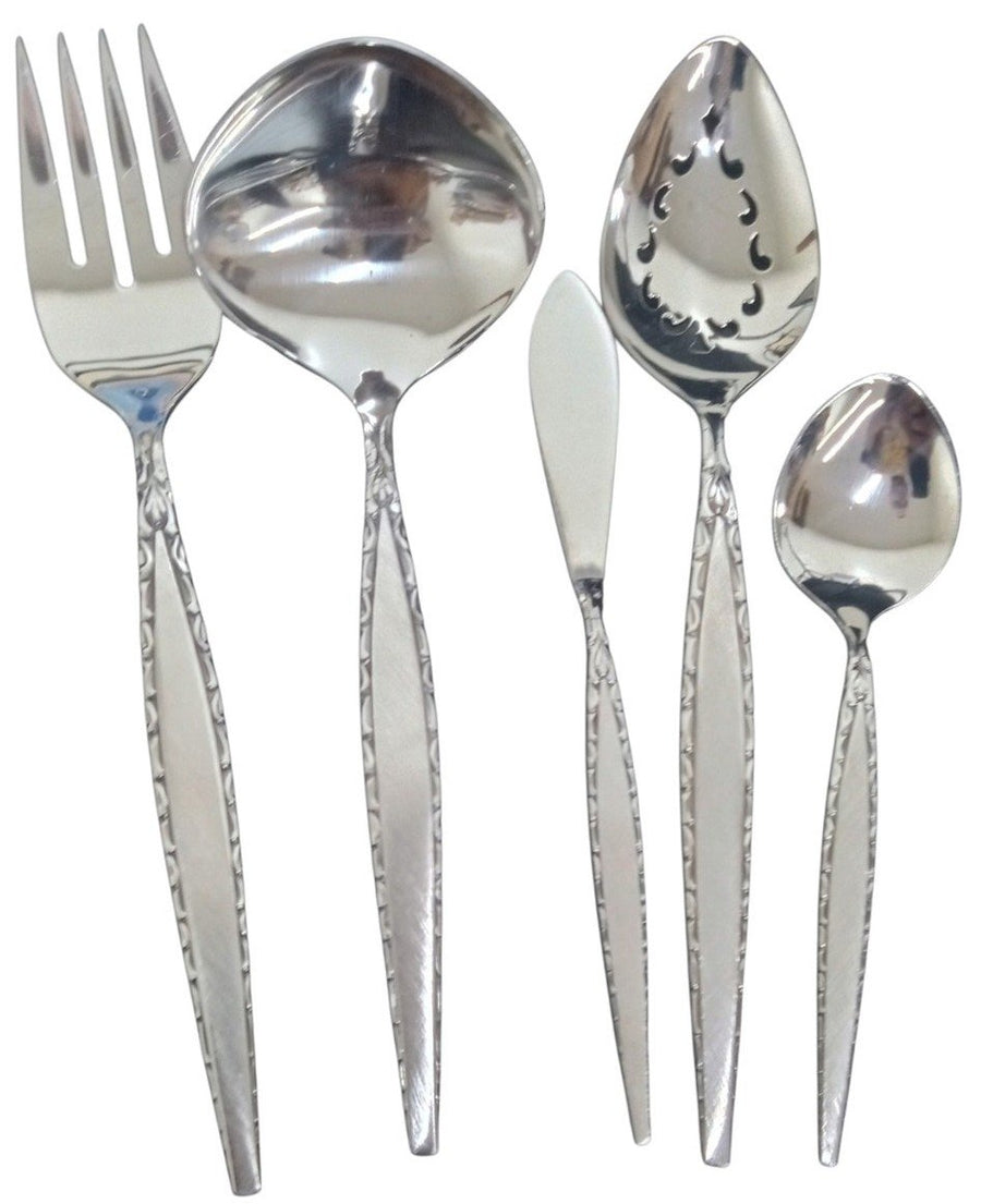 Oneida Stainless Steel Venetia Flatware Set 85 Pc W/Box Vintage Collectible