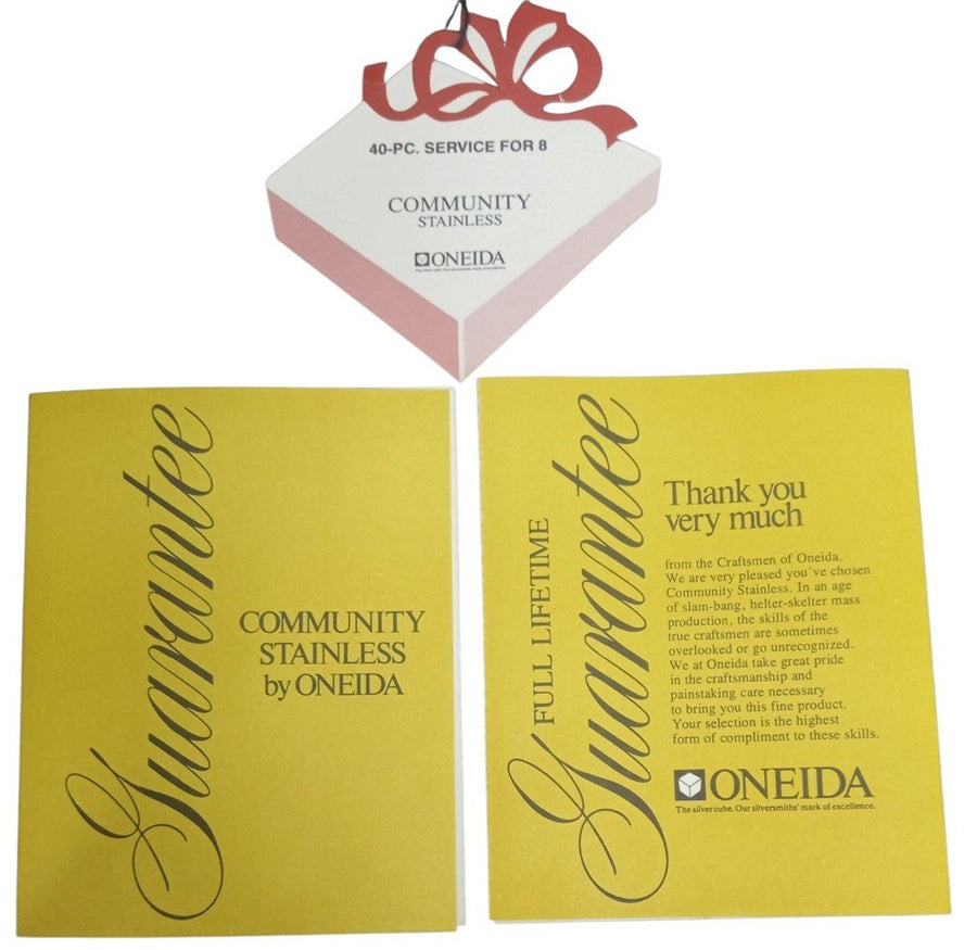Oneida Stainless Steel Venetia Flatware Set 85 Pc W/Box Vintage Collectible