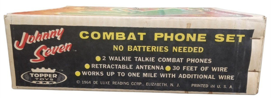 Topper Toys Johnny Seven Combat Phone Set 1964 Vintage Retro Toy Untested
