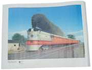 Milwaukee Road Hiawatha Train Poster 20"x26" Decorative Railroadiana 1994