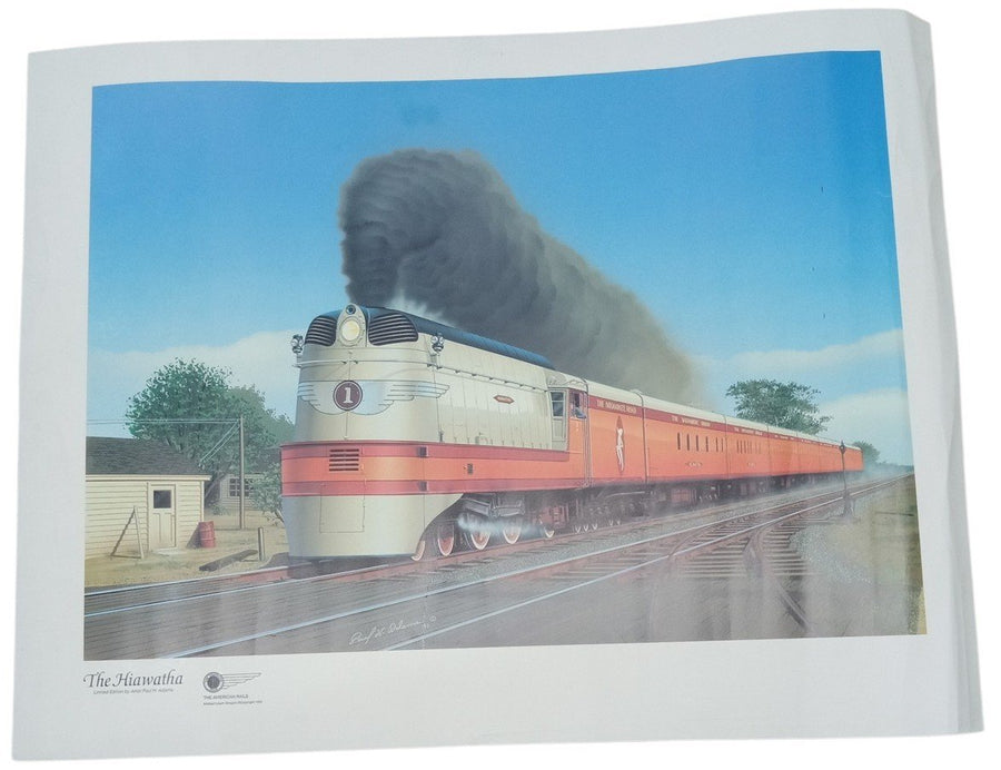 Milwaukee Road Hiawatha Train Poster 20"x26" Decorative Railroadiana 1994