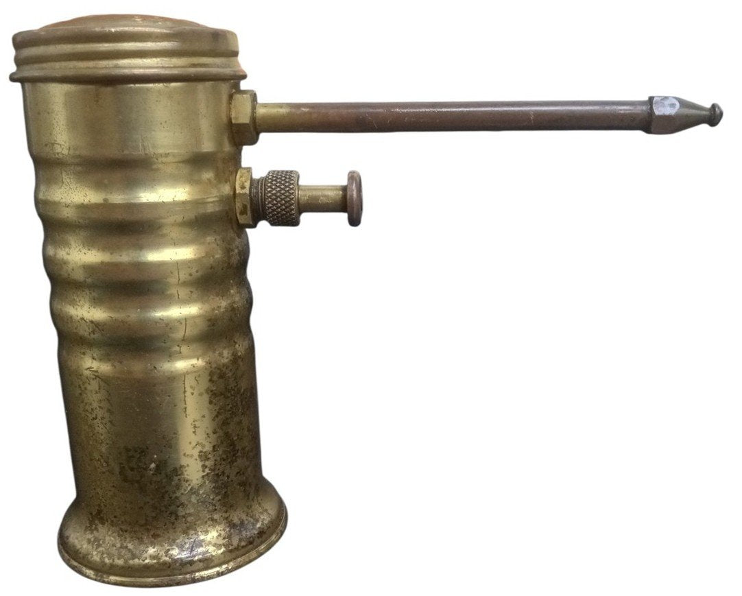 Eagle Finger Pump Brass Oil Can Likely 1960s Vintage Collectible Garage Mancave