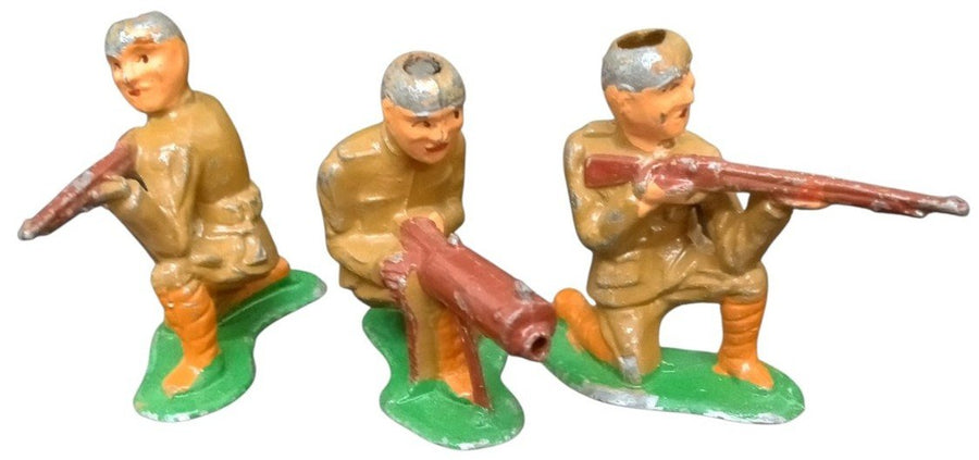 Barclay Or Manoil Lead Soldier Toys Likely 1950s Vintage Collectible Nostalgic