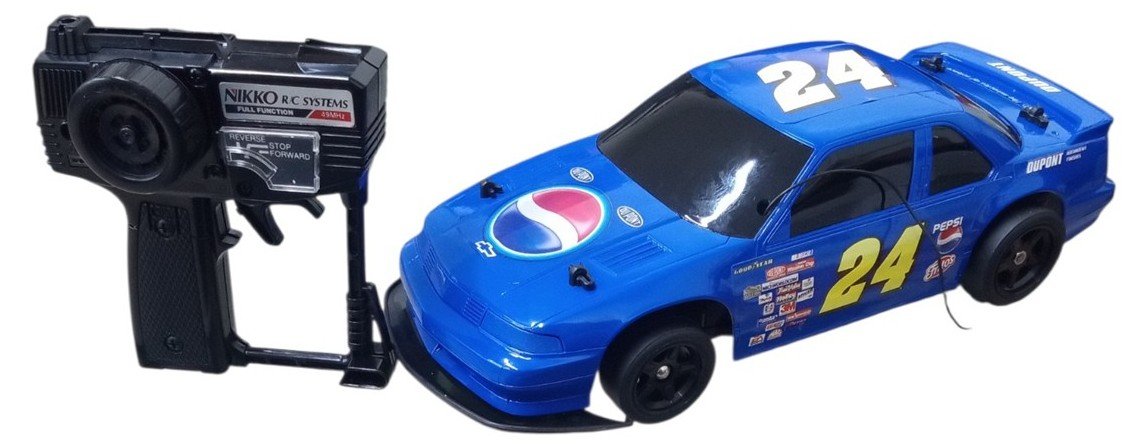 Nikko NASCAR Jeff Gordon #24 RC Car Likely 2000s Pepsi DuPont Retro Collectible