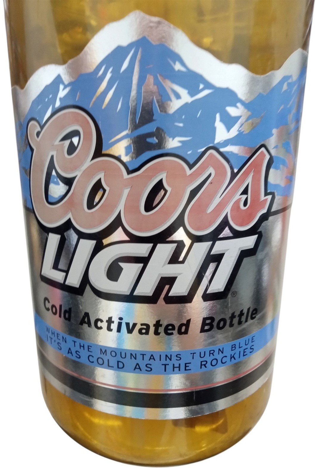 Coors Light Jumbo Beer Bottle Coin Bank Likely 1990s Retro Mancave Decor