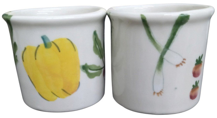 Hartstone Farmer's Market Ceramic Mugs Set Of 8 Vintage Collectible Serveware