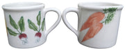 Hartstone Farmer's Market Ceramic Mugs Set Of 8 Vintage Collectible Serveware