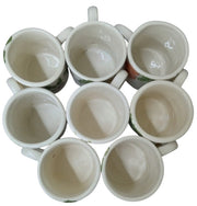 Hartstone Farmer's Market Ceramic Mugs Set Of 8 Vintage Collectible Serveware