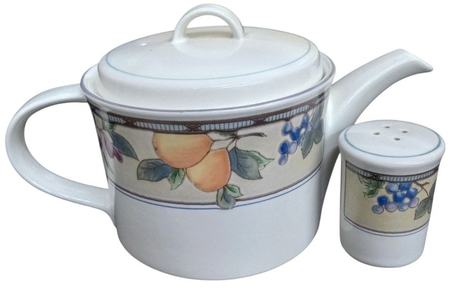 Mikasa Garden Harvest Set 12 Pc 1991 Vintage Collectible Dinnerware Serveware