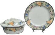 Mikasa Garden Harvest Set 12 Pc 1991 Vintage Collectible Dinnerware Serveware