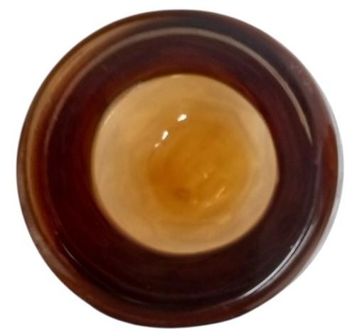 Orange Glass Vase W/Etched Stripes Made In India MCM Vintage Collectible Decor