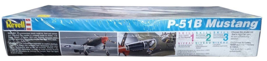 Revell P-51B Mustang Model Airplane Sealed 1990s Vintage Retro Collectible