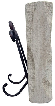 Busch Beer Stone Sign W/Metal Stand Breweriana Advertisement Decorative Mancave