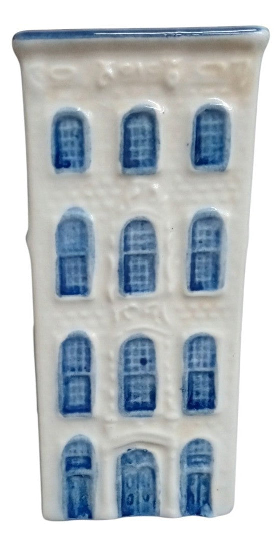 KLM Delft Miniature House Bottle Empty Rynbende Distilling Holland Vintage 1950s