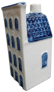 KLM Delft Miniature House Bottle Empty Rynbende Distilling Holland Vintage 1950s