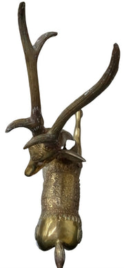 Brass Deer Statue MCM Hollywood Regency Style Likely 1960s Vintage Collectible