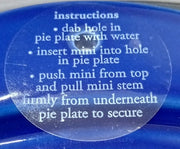 Fiesta Deep Dish Pie Plate Nora Fleming Twilight w Scarlet Mini NIB Fiestaware
