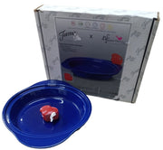 Fiesta Deep Dish Pie Plate Nora Fleming Twilight w Scarlet Mini NIB Fiestaware