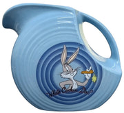 Fiesta Looney Tunes Periwinkle Disk Pitcher Bugs Bunny Foghorn Leghorn Brand New