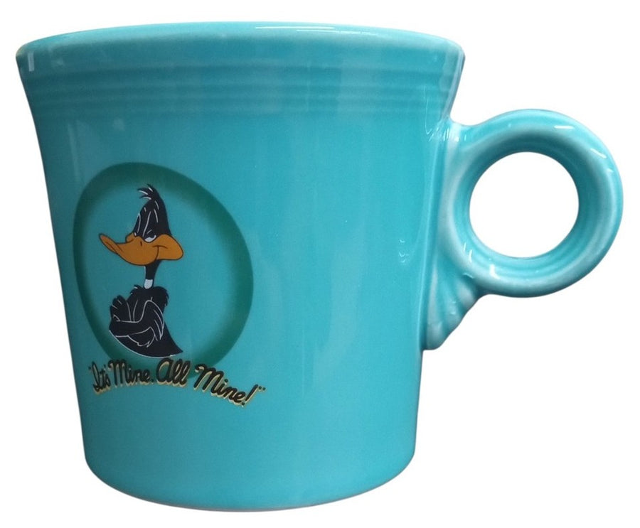Fiesta Looney Tunes Turquoise Ring Handle Mug Daffy Duck 1994 Never Used