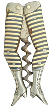 German Lady Legs Corkscrew Likely 1890s Antique Collectible Barware Tool