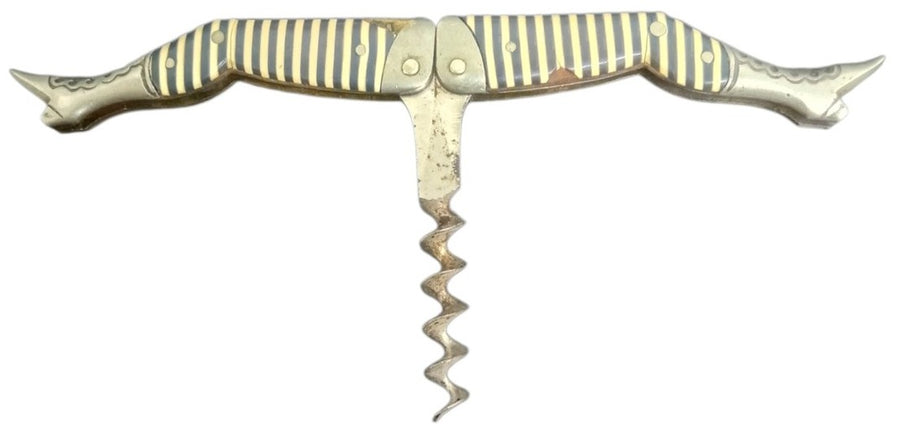 German Lady Legs Corkscrew Likely 1890s Antique Collectible Barware Tool