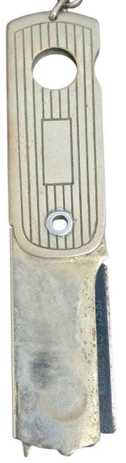 Kiwanis Club Pocket Cigar Cutter W/Chain Likely 1950s Vintage Collectible