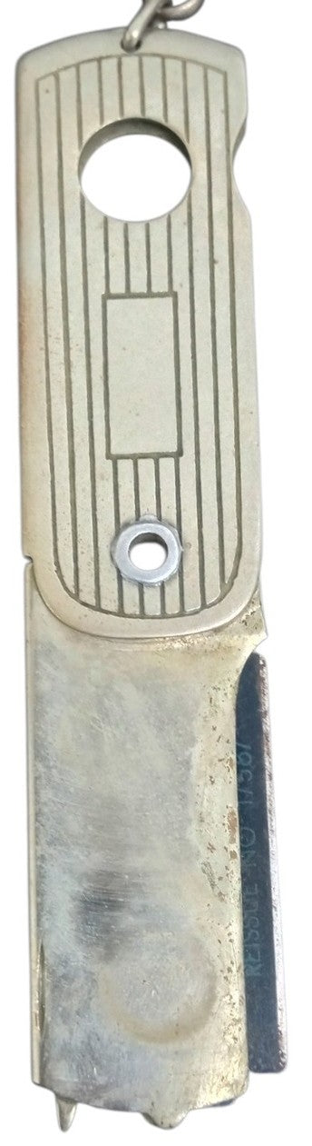 Kiwanis Club Pocket Cigar Cutter W/Chain Likely 1950s Vintage Collectible