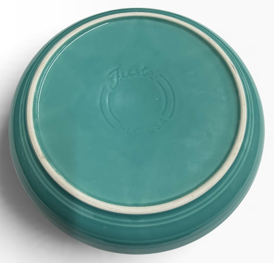 Fiesta - Turquoise Blue Dinner Bowl Homer Laughlin Ceramic Dish Kitchenware HLC