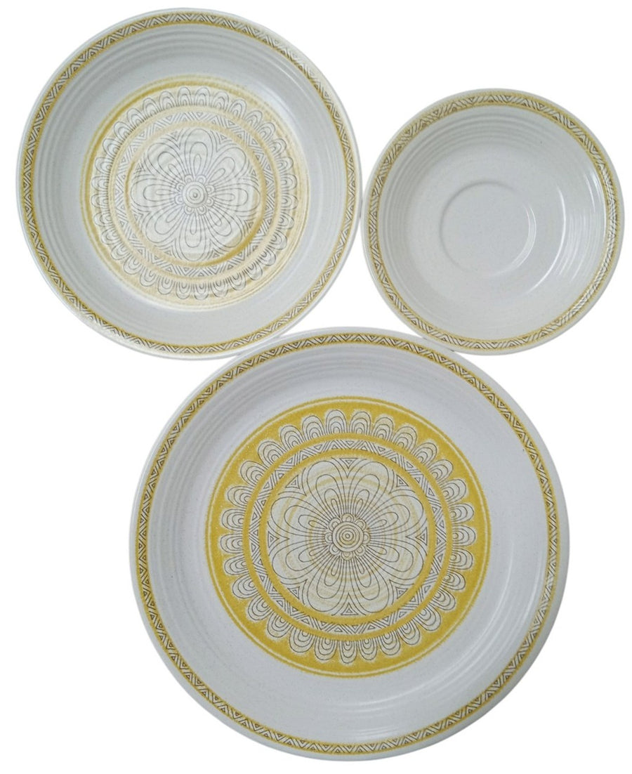 Franciscan Earthenware Hacienda Gold 32 Pc Dish Set Likely 1960s Dinnerware