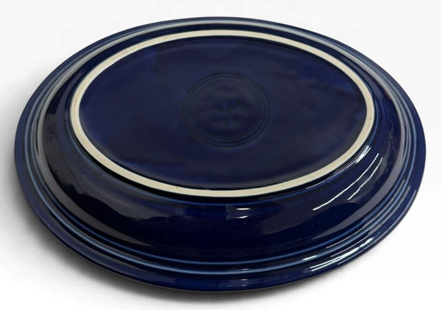 Fiesta - Cobalt Blue Medium Oval Platter Homer Laughlin Ceramic Serving Dish
