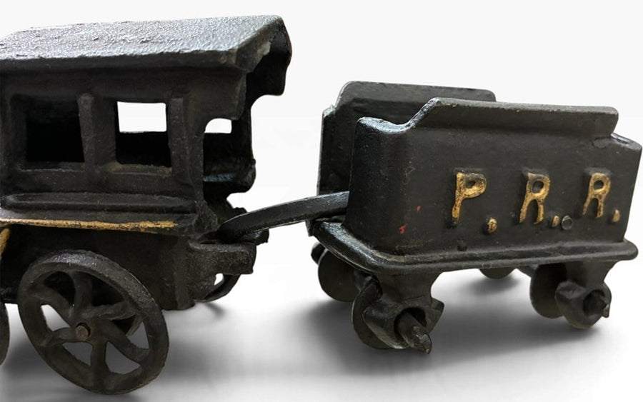 Pennslyvania Railroad Cast Iron Vintage Train Set Likely 1900's PRR Washington