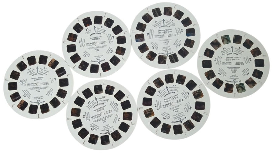 Sesame Street View Master Reels Set Of 6 Vintage Collectible Nostalgic 1990s
