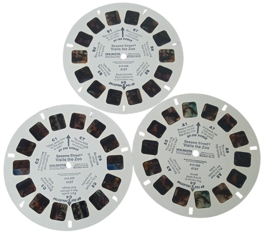 Sesame Street View Master Reels Set Of 6 Vintage Collectible Nostalgic 1990s