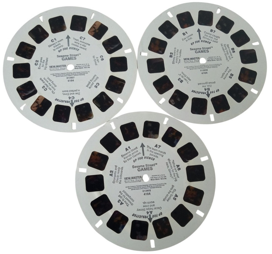 Sesame Street View Master Reels Set Of 6 Vintage Collectible Nostalgic 1990s