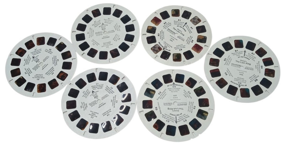 Disney View Master Reels Set Of 6 Toy Story 2 & The Lion King 1990s Retro
