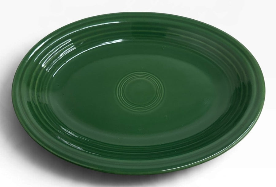 Fiesta - Jade Green Medium Oval Platter Homer Laughlin Ceramic Serving Dish