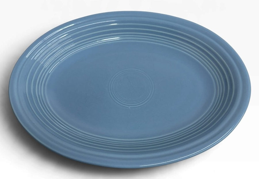 Fiesta - Periwinkle Blue Medium Oval Platter Homer Laughlin Ceramic Serving Dish