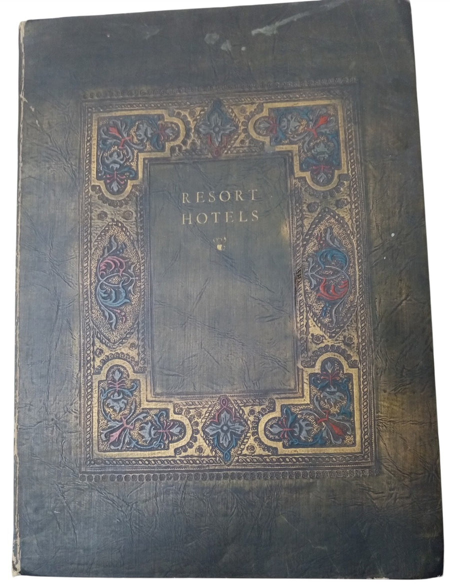 Resort Hotels Ledger/Registry Book Possibly 1800s Blank Antique Collectible