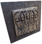 Finesse Originals Relief Wall Hanging Likely 1960s Vintage Collectible