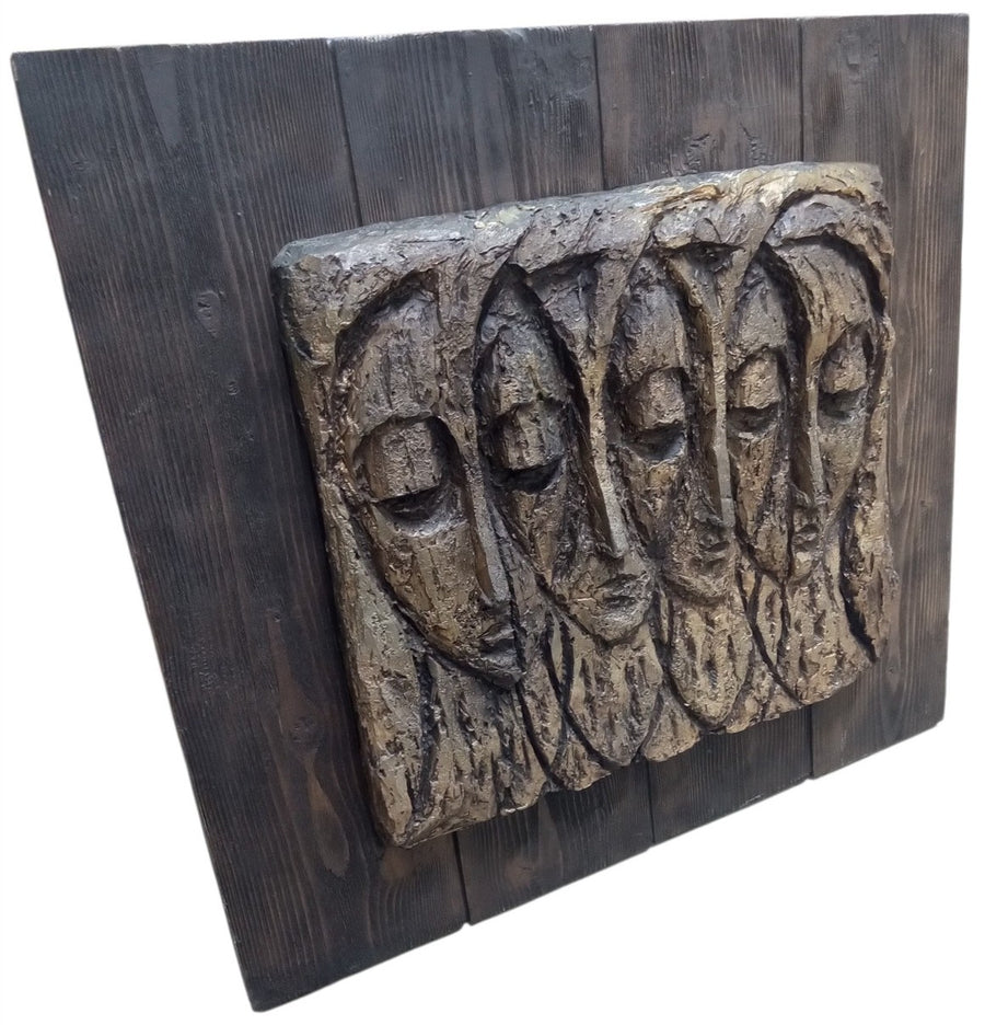 Finesse Originals Relief Wall Hanging Likely 1960s Vintage Collectible