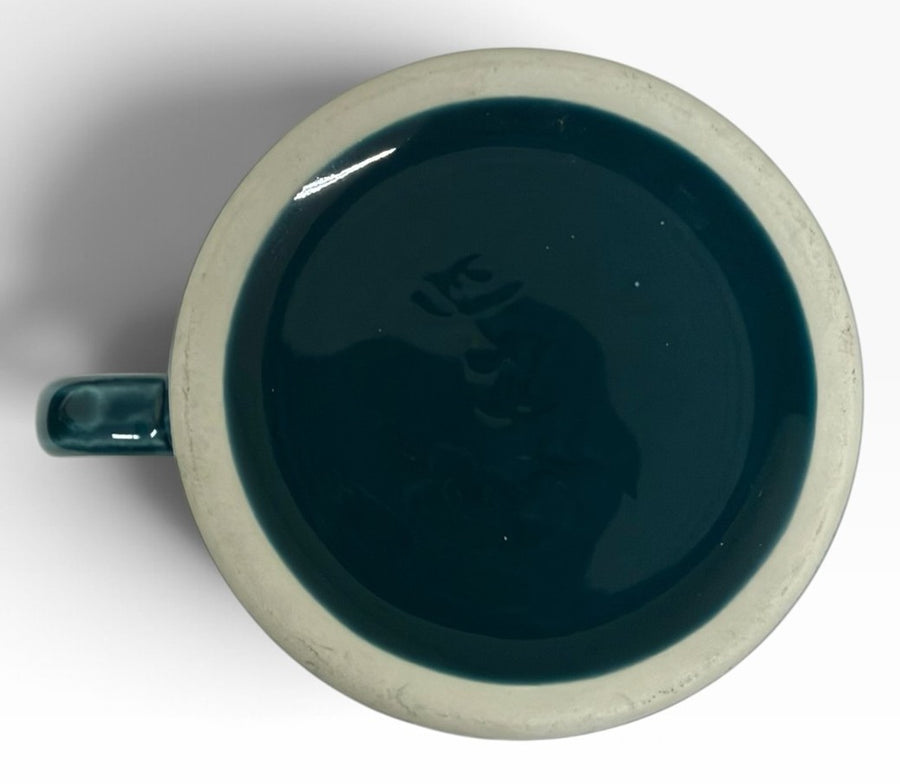 Fiesta - Juniper Blue Teal Ring Handle Mug Homer Laughlin Ceramic Coffee Cup