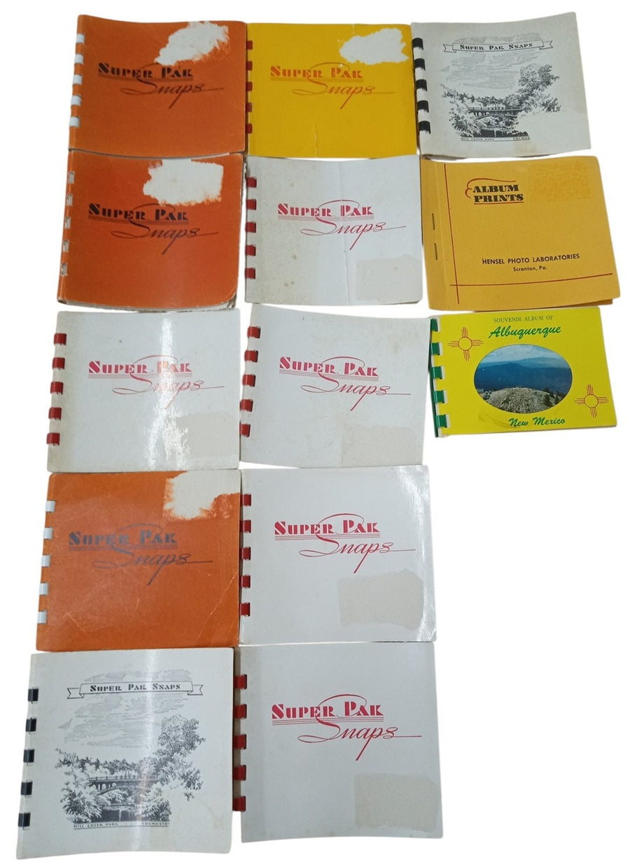 Mini Photo Albums Set Of 13 Likely 1950s-1960s Vintage Collectible Photos