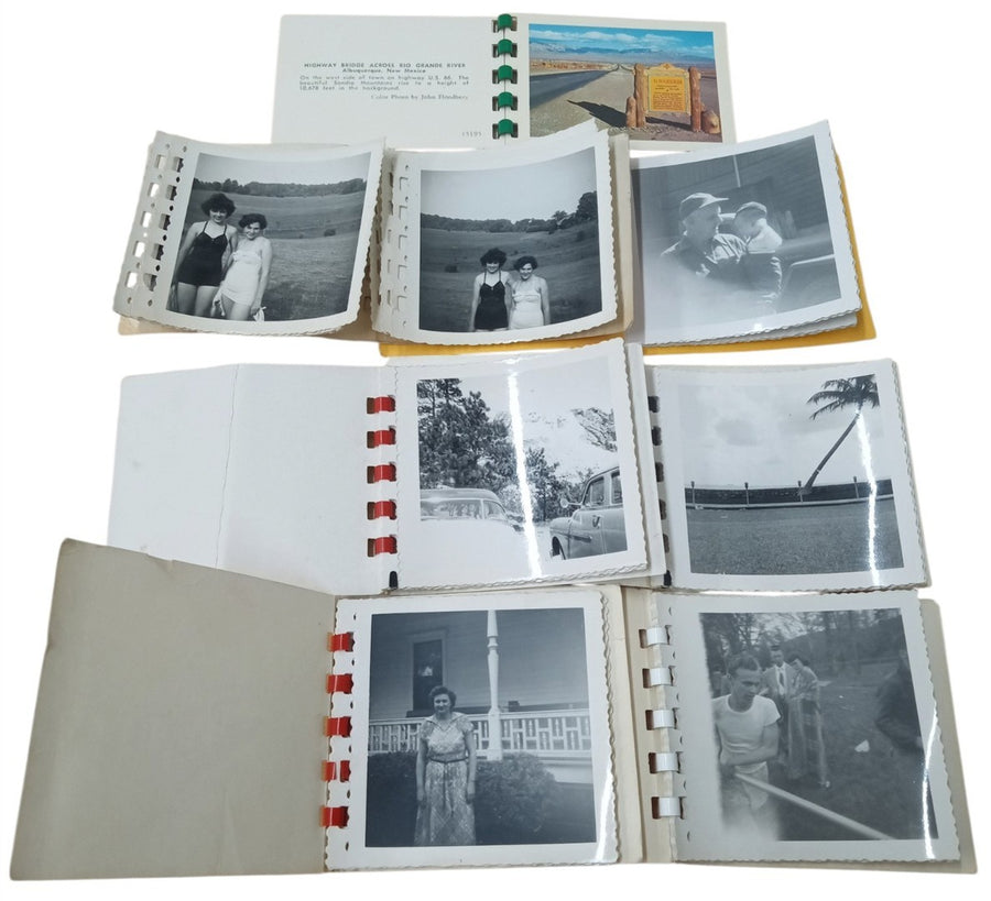 Mini Photo Albums Set Of 13 Likely 1950s-1960s Vintage Collectible Photos
