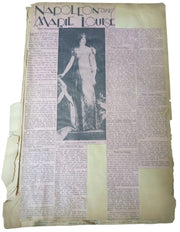 Scrapbook 1930s Napoleon Love Letters Antique Ephemera Newspaper Clippings