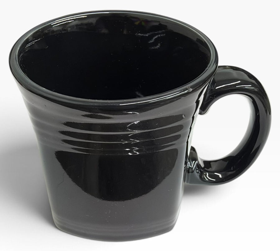 Fiesta - Black Retired Square Mug Homer Laughlin Ceramic Coffee Cup Drink
