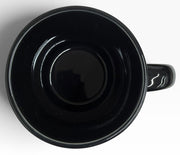 Fiesta - Black Retired Square Mug Homer Laughlin Ceramic Coffee Cup Drink