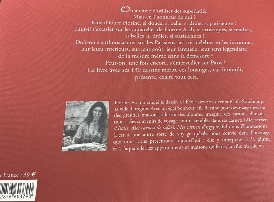 Hard Cover Art Book Signed by Artist 'Florine Chez Les Parisiens' Florine Asch